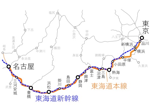 Tokyo-Nagoya_Route