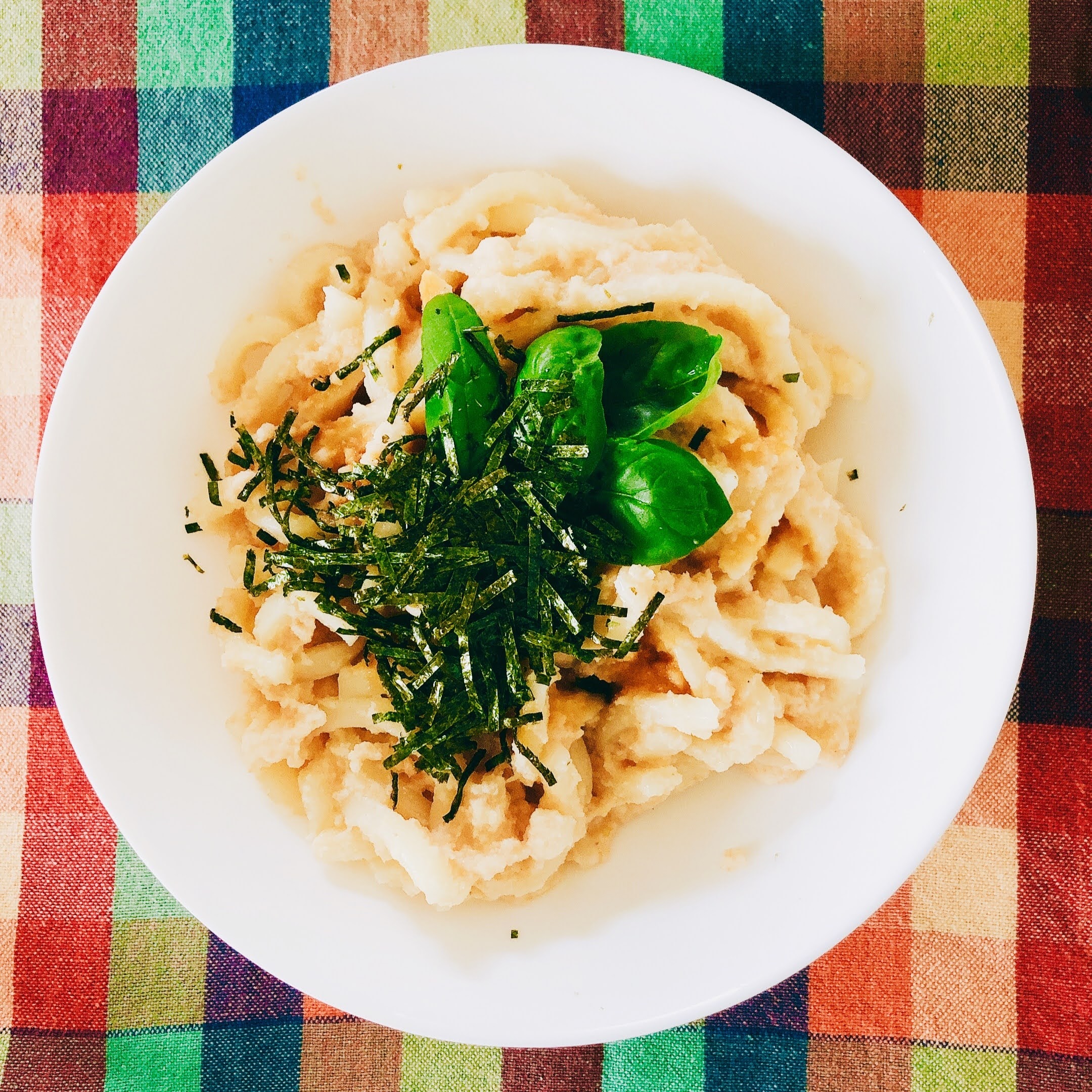 おからパウダーたらこうどん